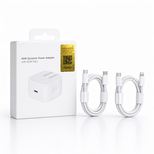 40W Power Adapter for Apple Devices with Original Cable – Fast, Safe & Efficient Charging